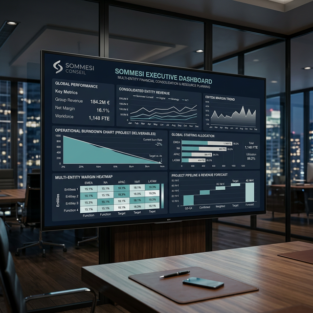 Tableau de bord de pilotage unifié Sommesi